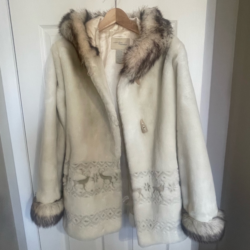Faux fur coat